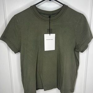 AlexanderWang T Shirt. With the Tag still attached. Army green color. Size Med